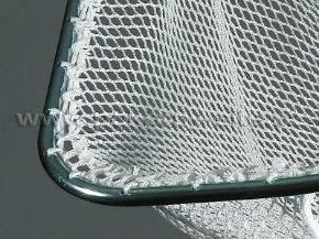 Bild von Annähen des Netzes an den Bügel - Forellenkescher